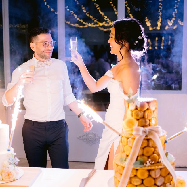 Wedding cake lors d'un mariage en Provence