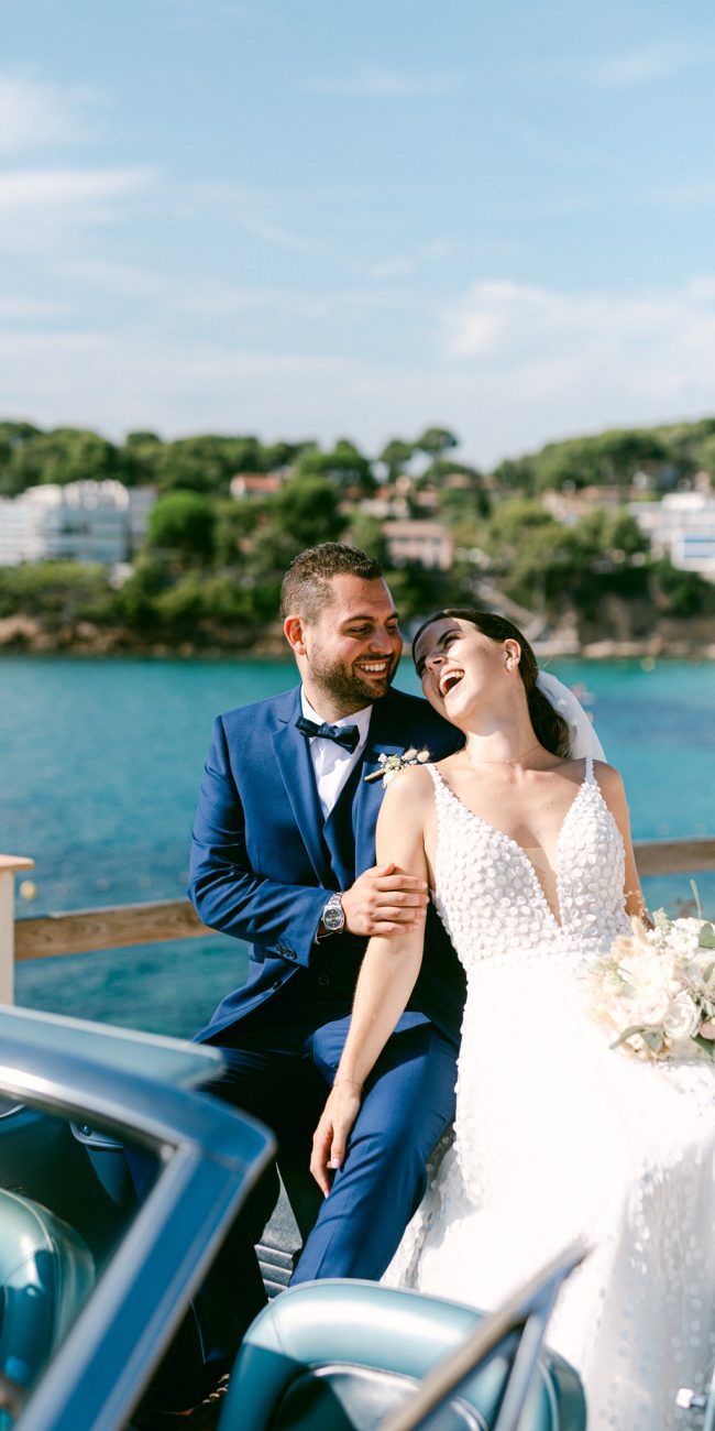Séance photo couple lors d'un mariage en Provence dans le Var
