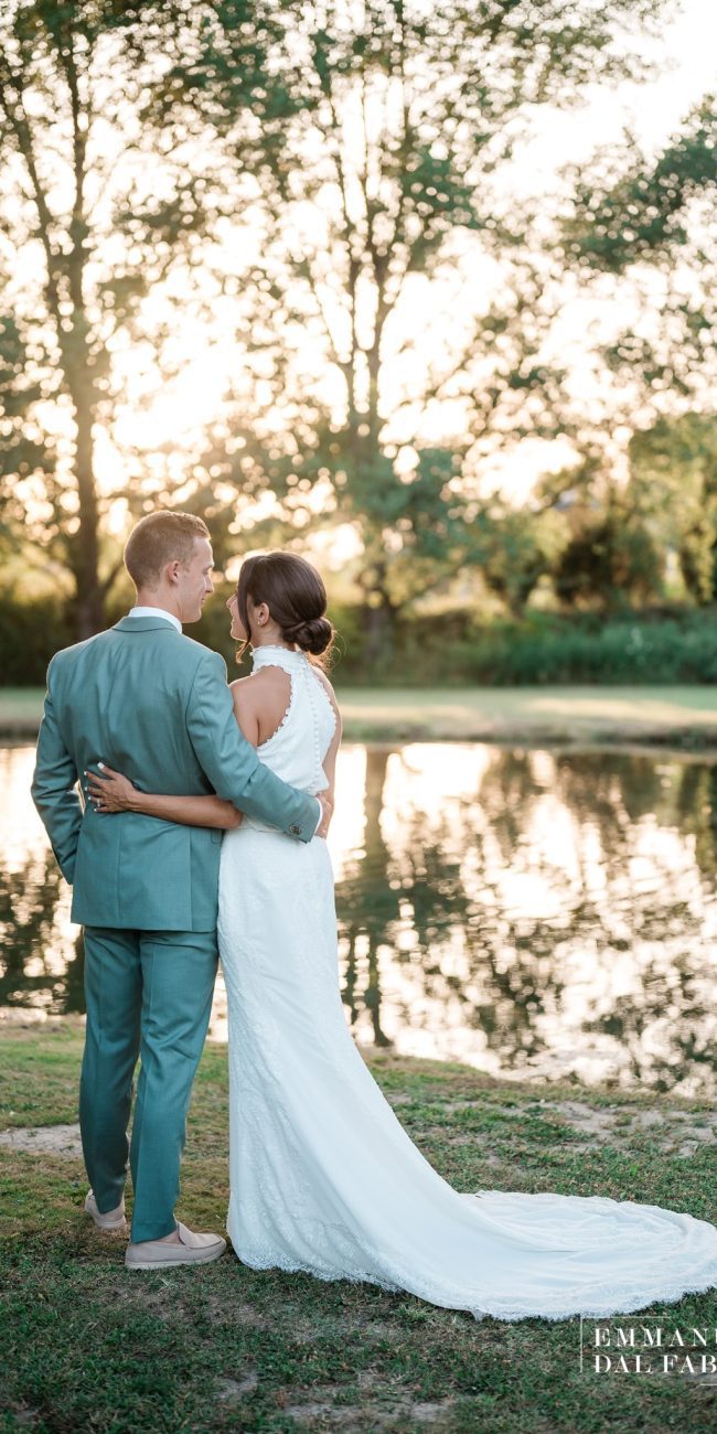 Séance photo couple lors d'un mariage en Provence